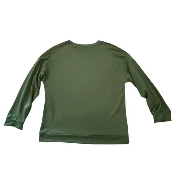 Dont Make Me Drop A House On You Sweatshirt XL Green Wizard Inspired Theater Top - Picture 8 of 10